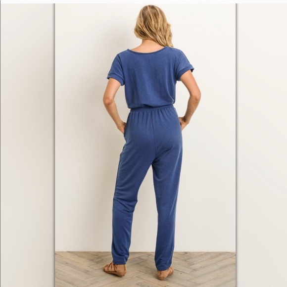 Denim Blue Jumpsuit - Picture 3 of 4
